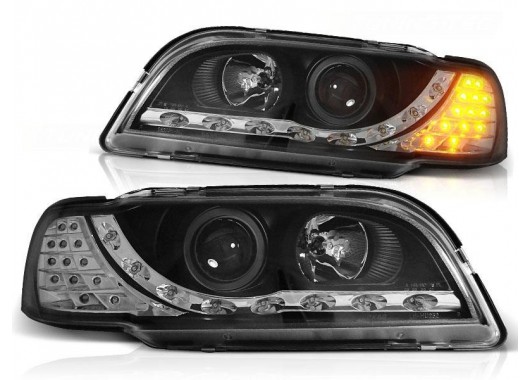Комплект тунинг фарове за VOLVO S40/V40 02.96-04.00 Дневни светлини Черни image