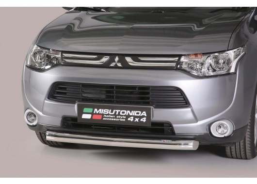 Протектор за предна броня Ø 76мм за Mitsubishi Outlander ( 2013 - 2015 )