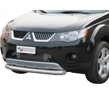 Протектор за предна броня Ø 76мм за Mitsubishi Outlander ( 2007 - 2009 )