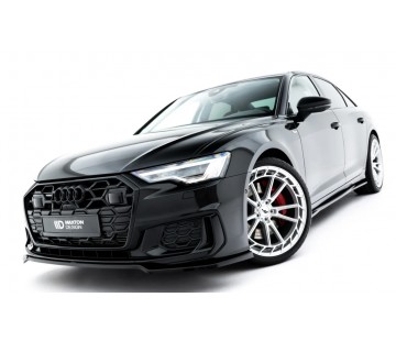 Спойлер за предна S-line броня Maxton design за Audi А6 C8 (2018-)